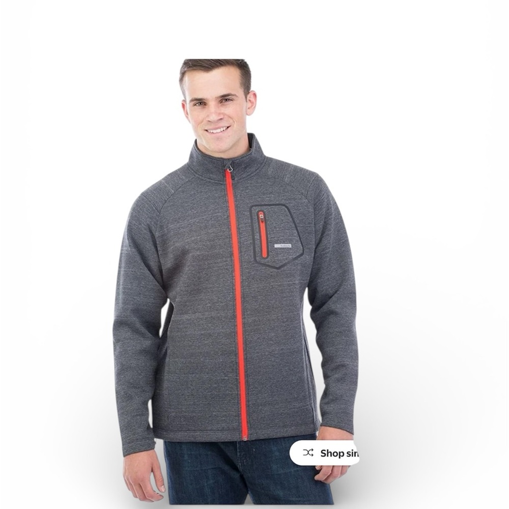 Avalanche Mens Thermal Mid-Layer Volcan Zip Jacket Small Asphalt New without tag